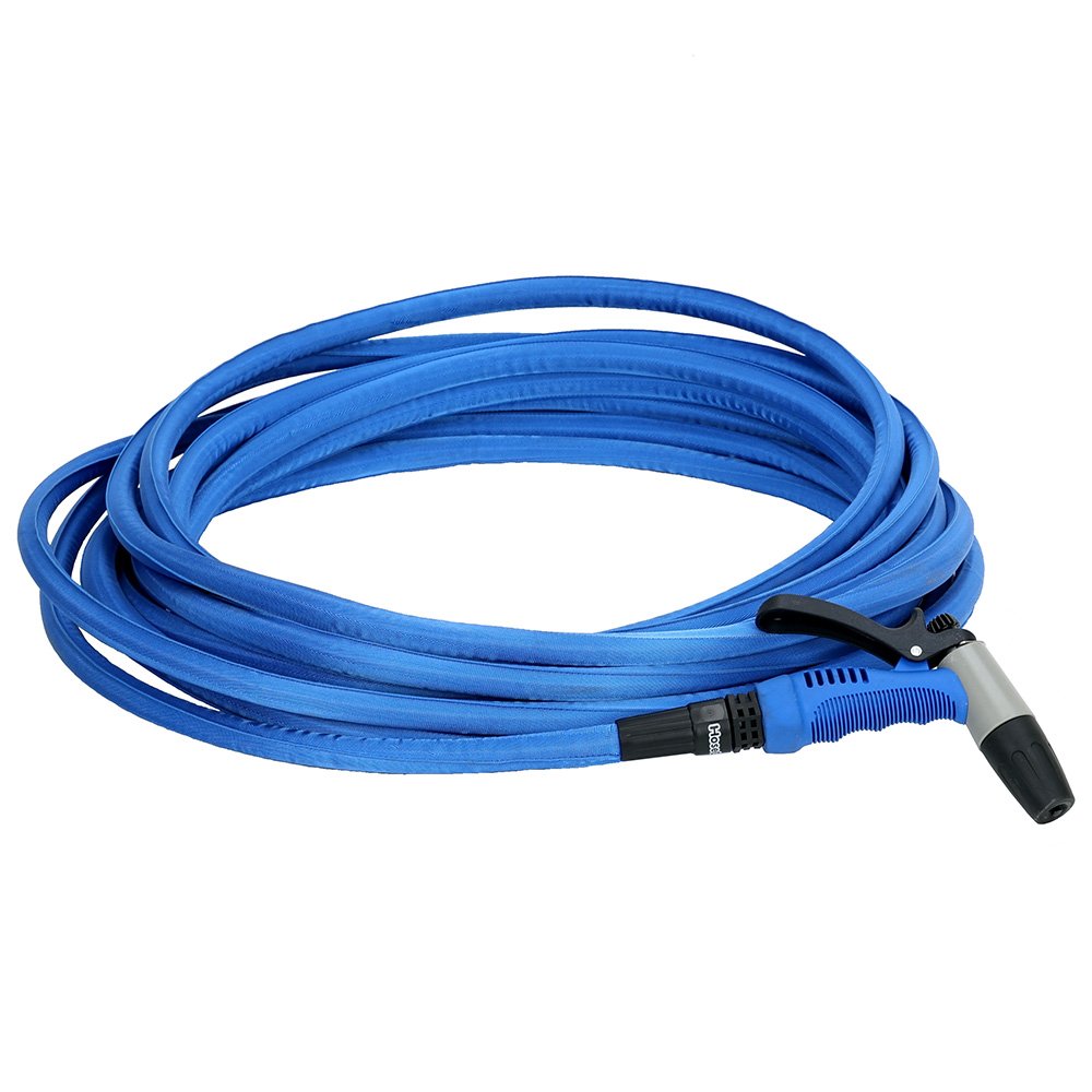 HoseCoil 75' Blue Flexible Hose Kit with Rubber Tip Nozzle 101664XL