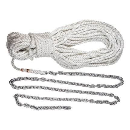 Lewmar Anchor Rode 15’ 5/16” G4 Chain w/300’ 5/8” Rope w/Shackle