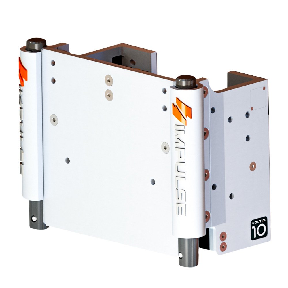 IMPULSE XL 10" Set Back Electric Jack Plate w/Standard Control - White Cerakote 104424XL