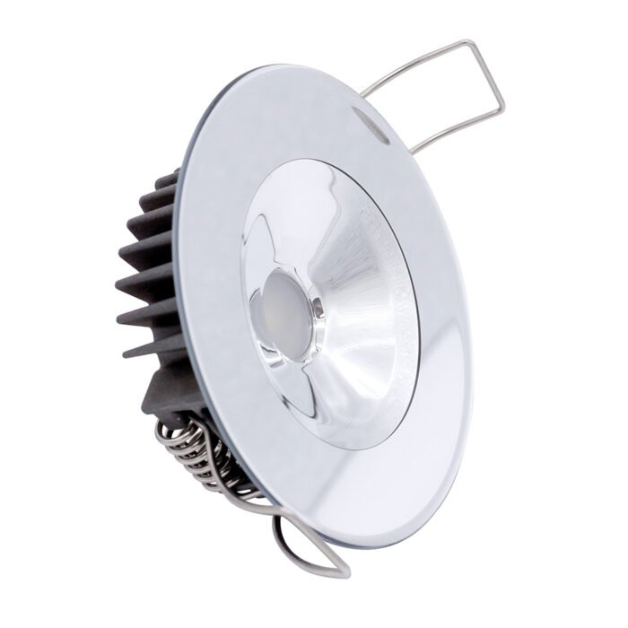 Lumitec Illusion Flush Mount LED Down Light – Spectrum RGBW – Warm White – Mirrored Housing