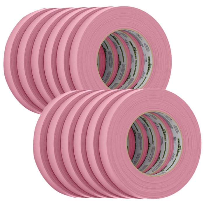 FrogTape CP 325 Medium-High Adhesion Masking Tape – 18MM x 55M x 12-Pack – Pink – Rated f/325°F