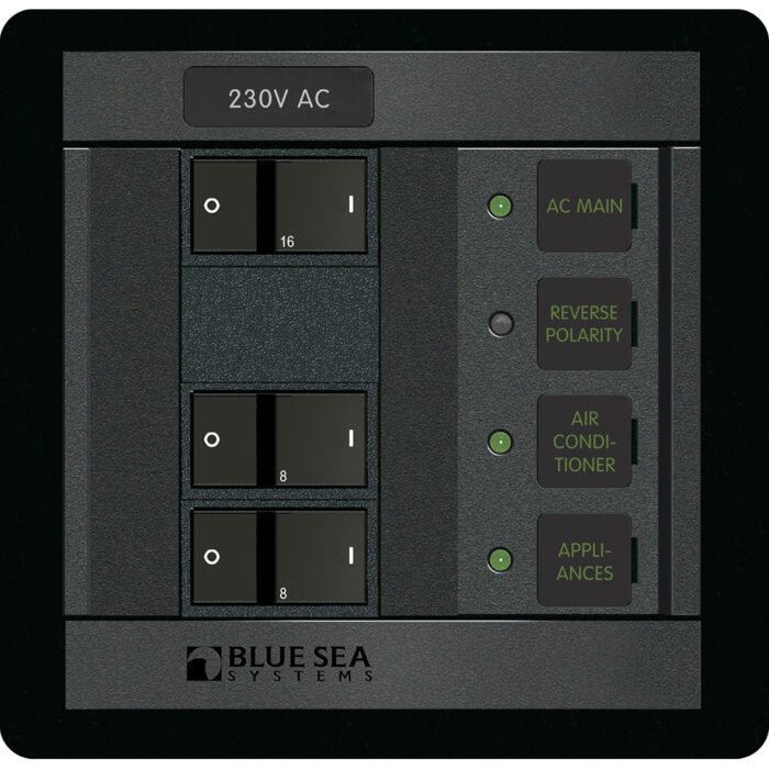 Blue Sea 230 Volt AC Main + 2 Positions