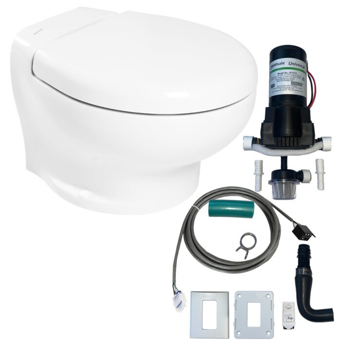 Thetford Nano Eco Compact Toilet Raw Water Kit w/Inlet Pump – 12V