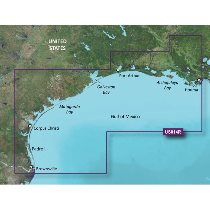 Garmin BlueChart g3 Vision HD - VUS014R - Morgan City to Brownsville