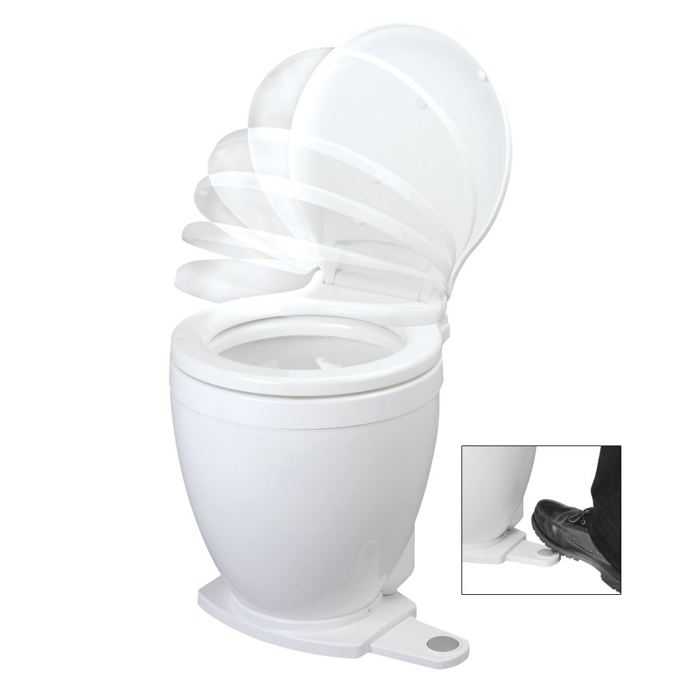 Jabsco Lite Flush Electric 12V Toilet w/Footswitch 37220XL