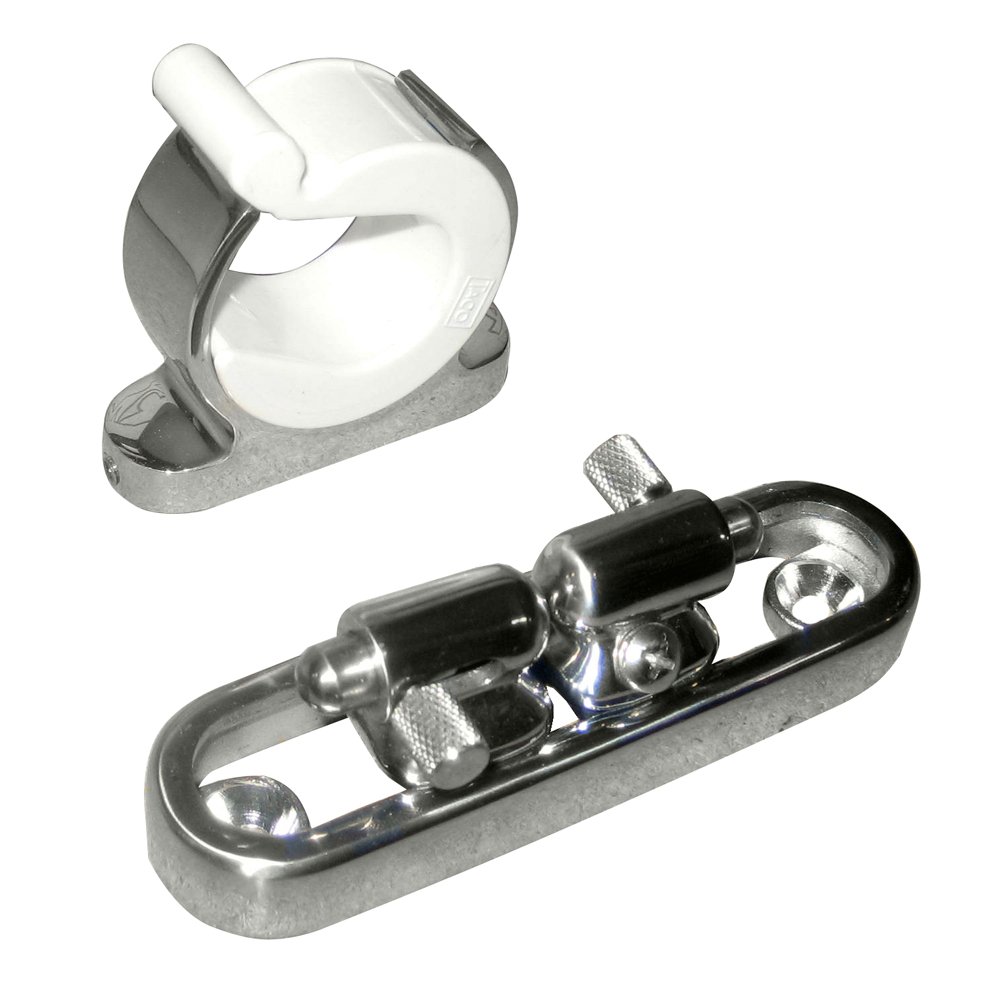 TACO Stainless Steel Adjustable Reel Hanger Kit w/Rod Tip Holder - Adjusts from 1.875" - 3.875" 48332XL