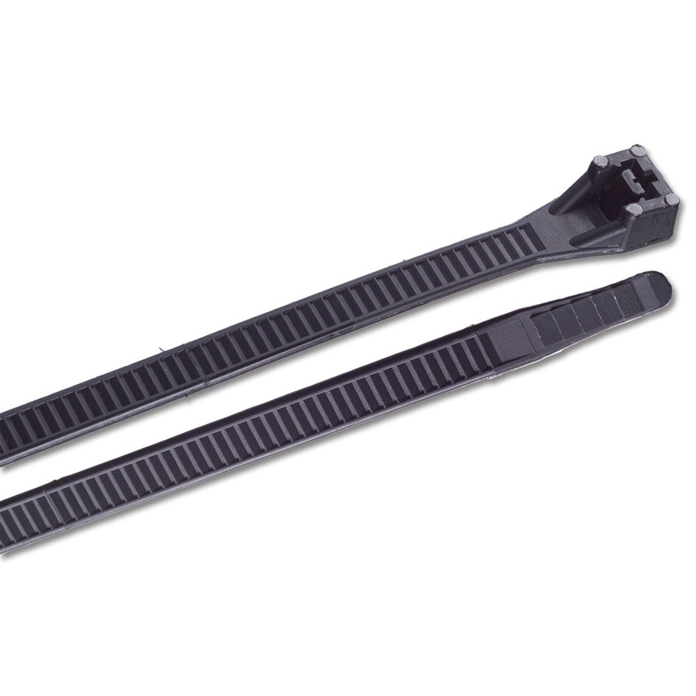 Ancor 15" UV Black Heavy Duty Cable Zip Ties - 100 Pack 55415XL