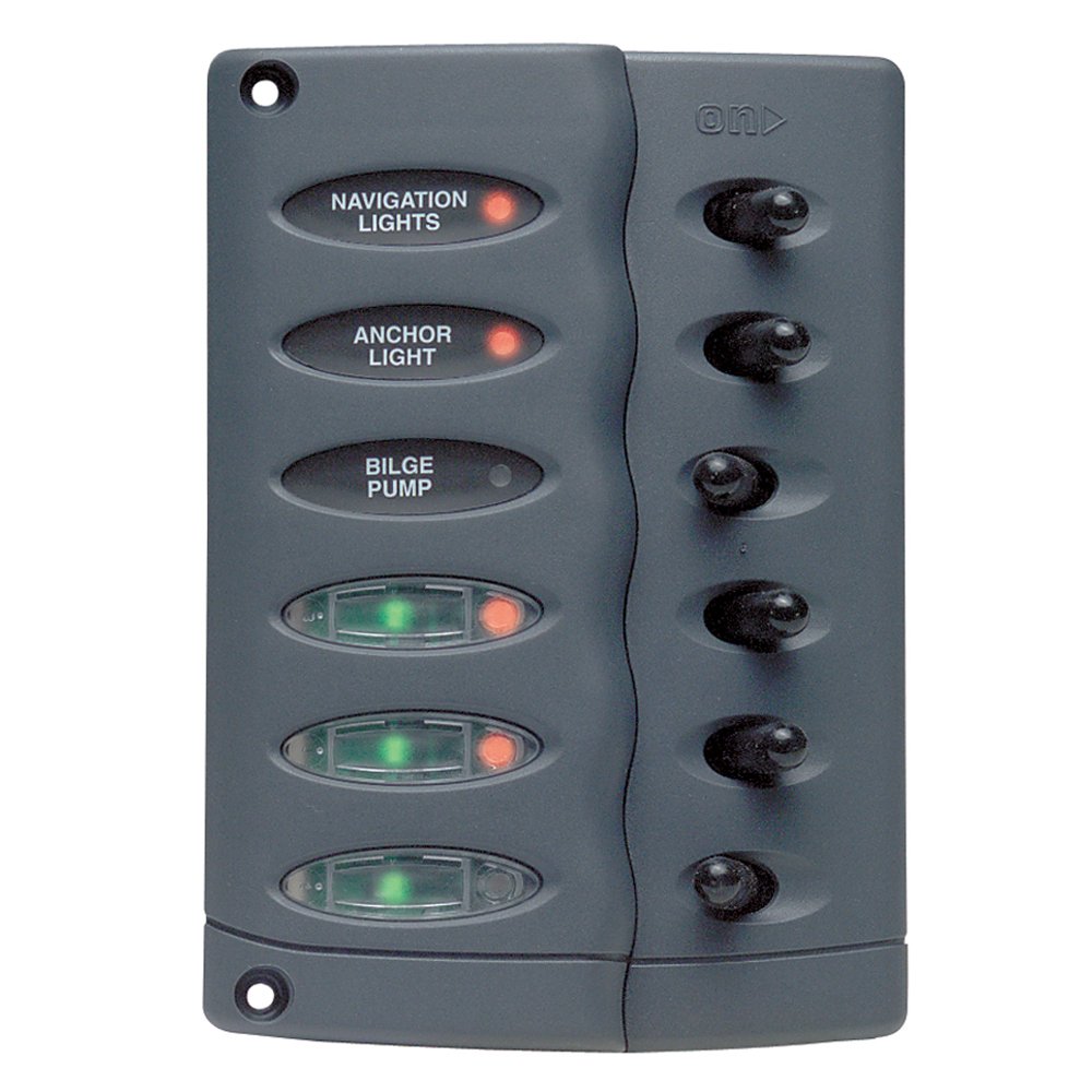BEP Contour Switch Panel - Waterproof 6 Way 56946XL