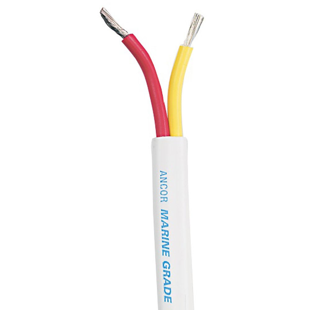 Ancor Safety Duplex Cable - 6/2 AWG - Red/Yellow - Flat - 100' 60743XL