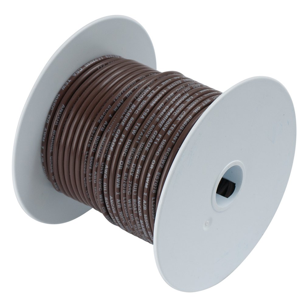 Ancor Brown 10 AWG Tinned Copper Wire - 250' 60896XL