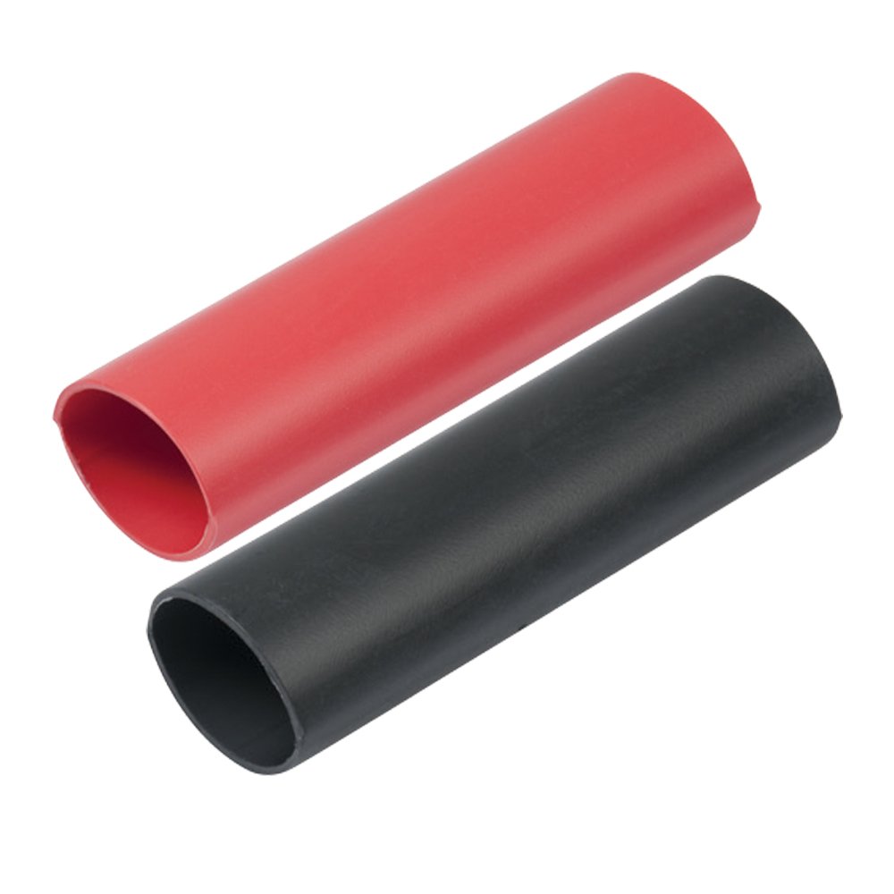 Ancor Heavy Wall Heat Shrink Tubing - 1" x 3" - 2-Pack - Black/Red 61050XL