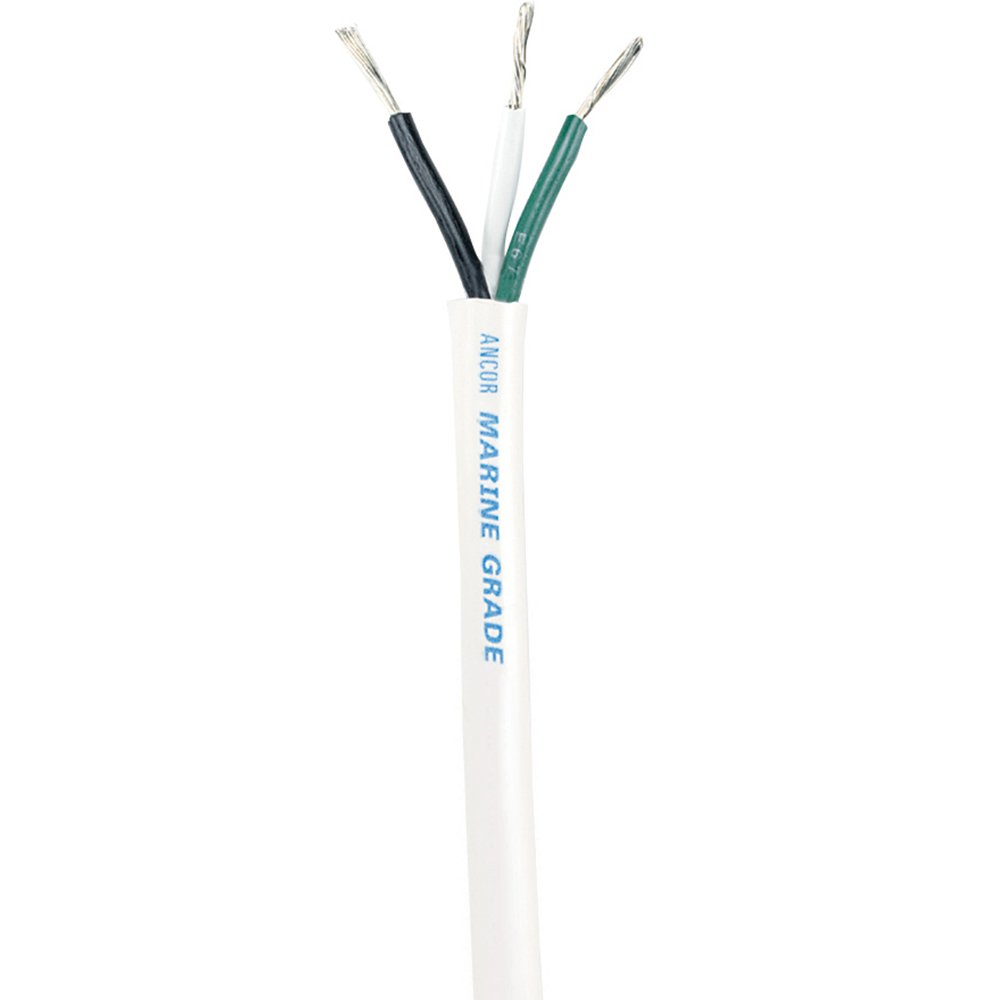 Ancor White Triplex Cable - 14/3 AWG - Round - 250' 62580XL