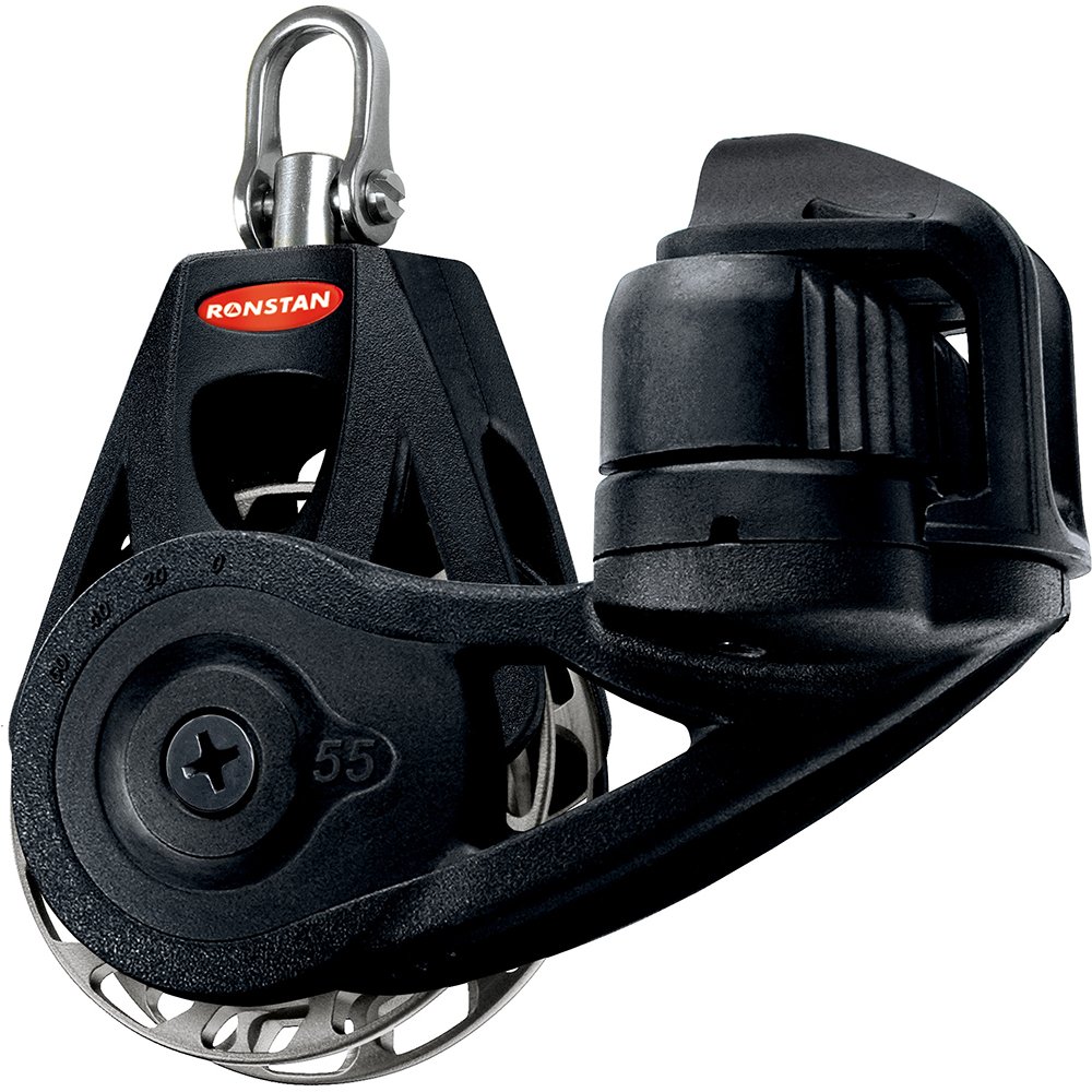 Ronstan Series 55 Ratchet Mount Orbit Block - Single Cleat Swivel - Auto 70702XL