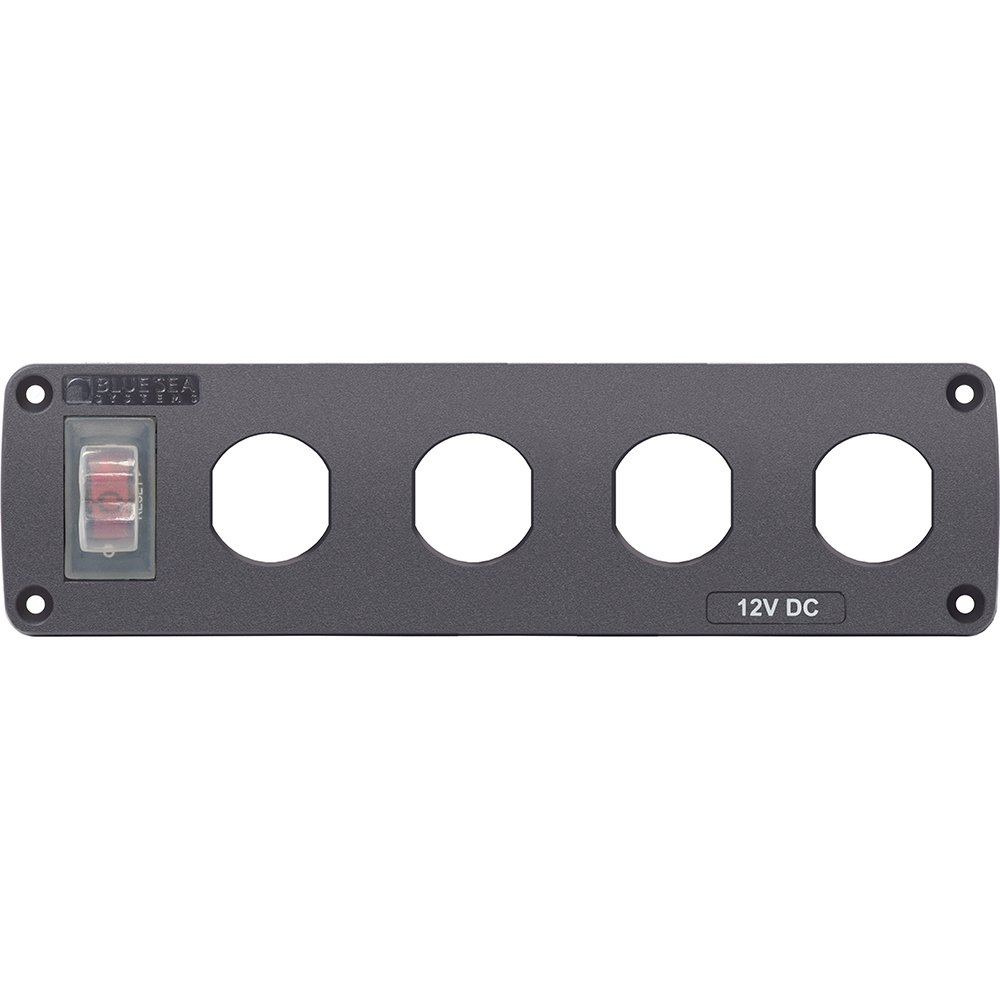 Blue Sea Water Resistant USB Accessory Panel - 15A Circuit Breaker 75115XL
