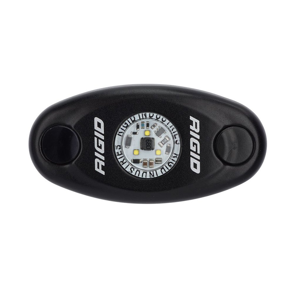 RIGID Industries A-Series Black High Power LED Light Single - Cool White 76521XL