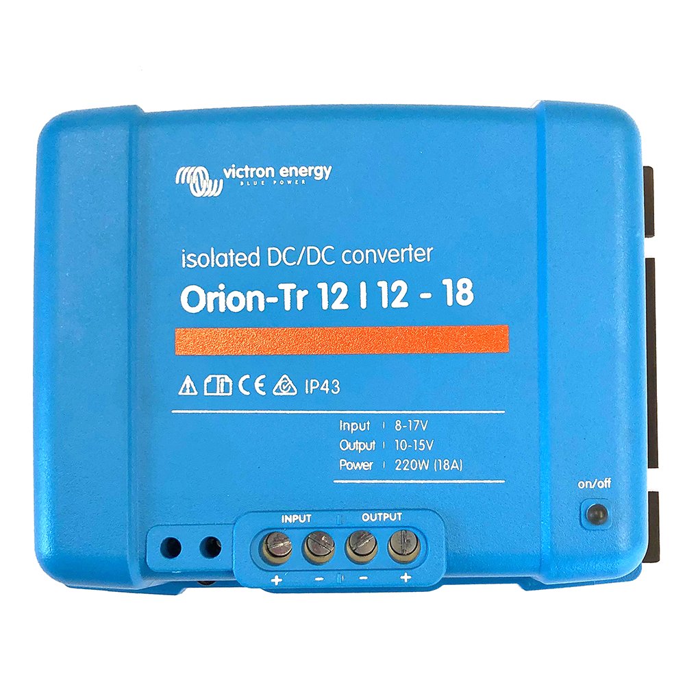 Victron Orion-TR DC-DC Converter - 12 VDC to 12 VDC - 18AMP Isolated 82868XL