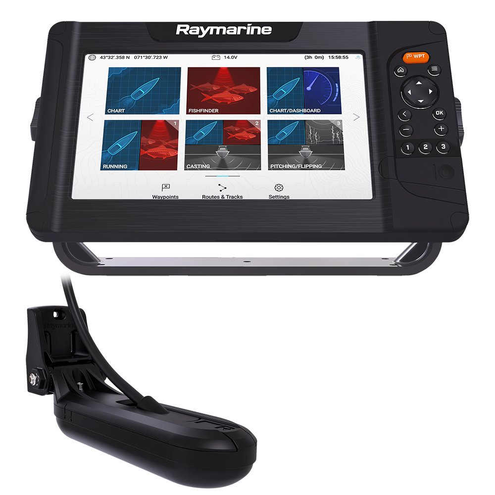 Raymarine Element 9 HV Combo w/HV-100 Transom Mount Transducer & Lighthouse North America Chart 85076XL