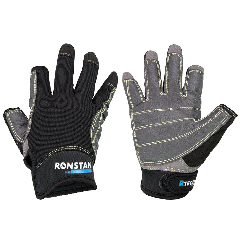 Ronstan Sticky Race Gloves - 3-Finger - Black - XS 85881XL