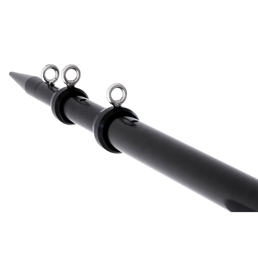 Tigress XD Telescoping Aluminum Center Rigger Pole - 12' - Black 88795XL