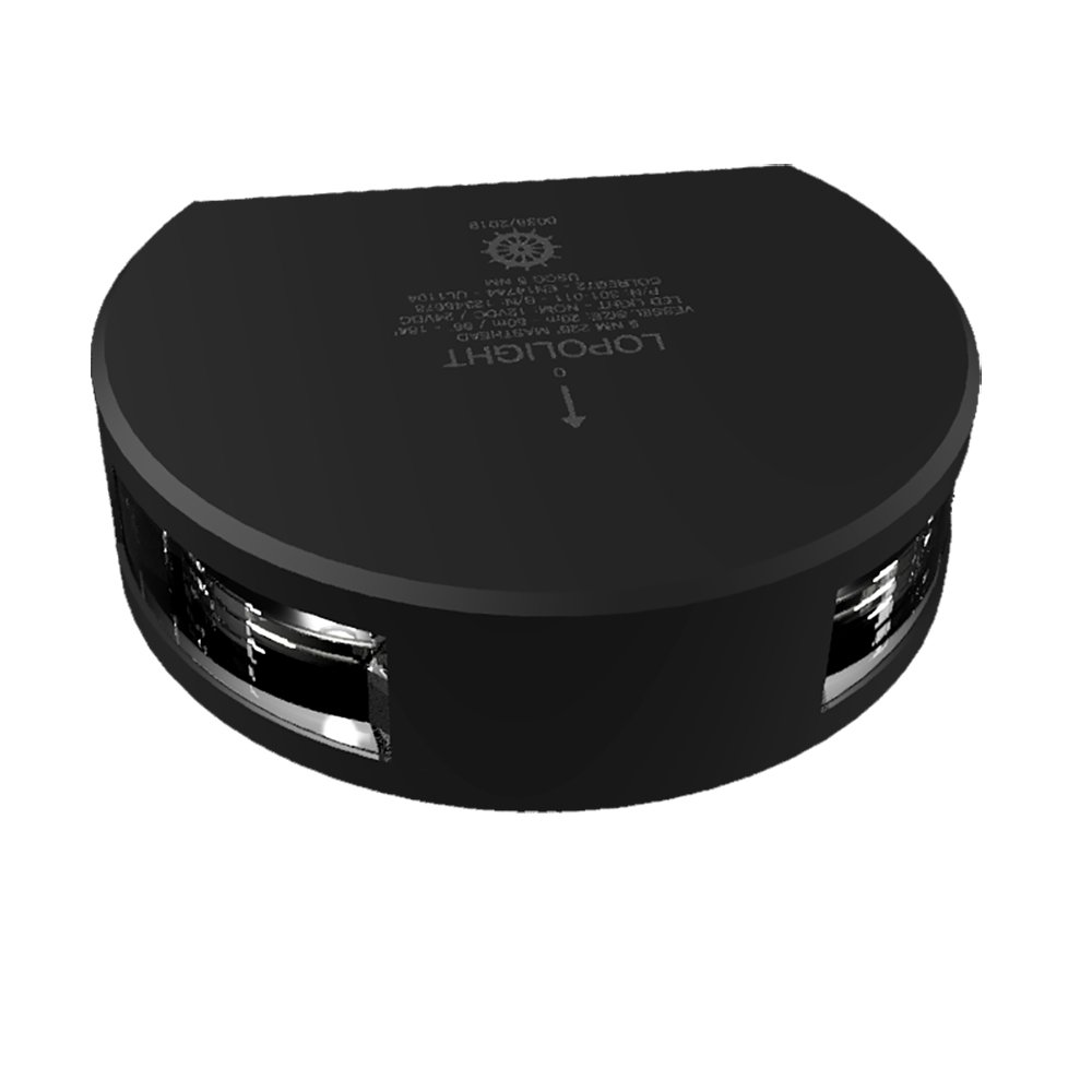 Lopolight Series 301-011 - Masthead Light - 5NM - Horizontal Mount - White - Black Housing 89132XL