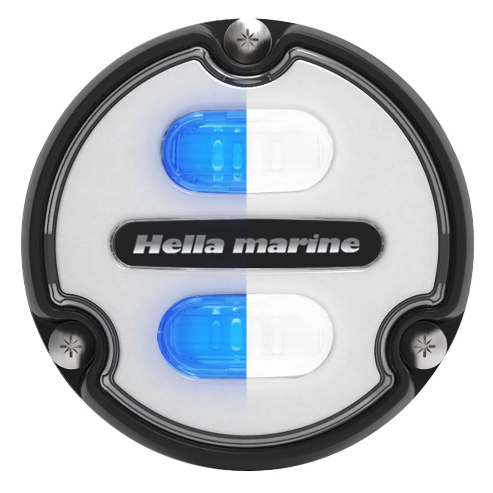 Hella Marine Apelo A1 Blue White Underwater Light - 1800 Lumens - Black Housing - White Lens 90162XL