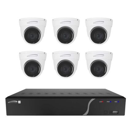 Speco 8 Channel NVR Kit w/6 Outdoor IR 5MP IP Cameras 2.8mm Fixed Lens – 2TB