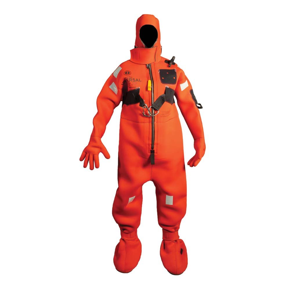Mustang Neoprene Cold Water Immersion Suit w/Harness - Red - Adult Oversized 93006XL