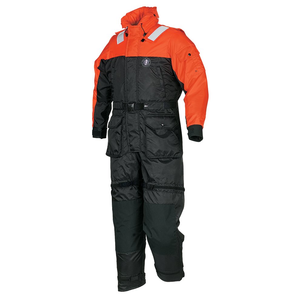 Mustang Deluxe Anti-Exposure Coverall & Work Suit - Orange/Black - Medium 93033XL