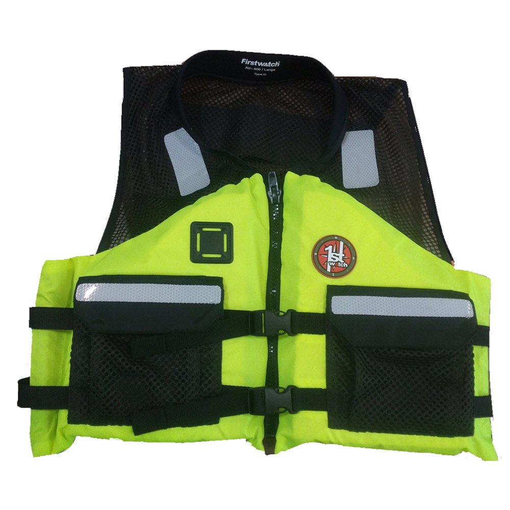 First Watch AV-5001 Crew Vest - Hi-Vis Yellow - Large to XL 94683XL