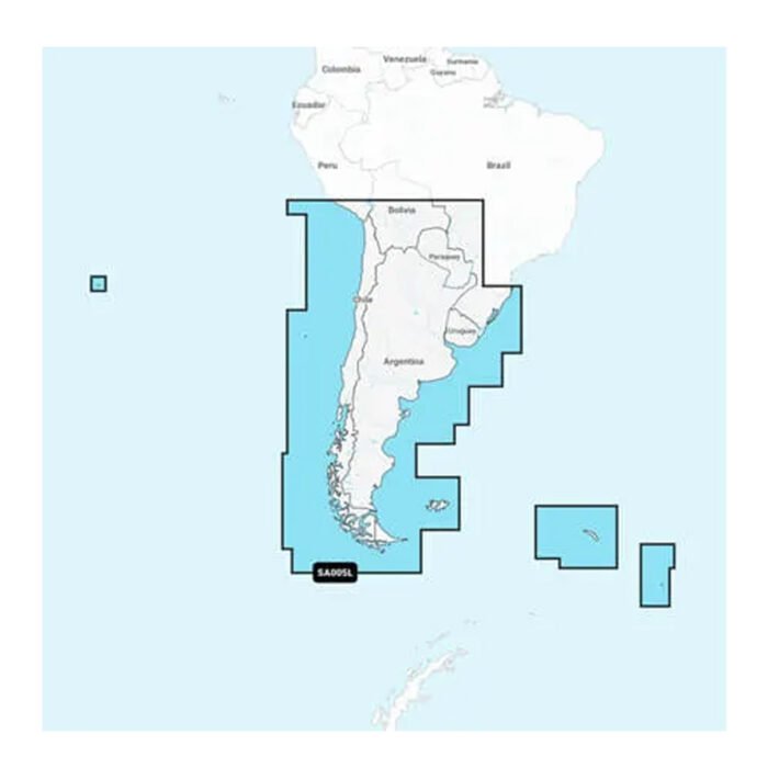 Garmin Navionics+ NSSA005L - Chile, Argentina Easter Island