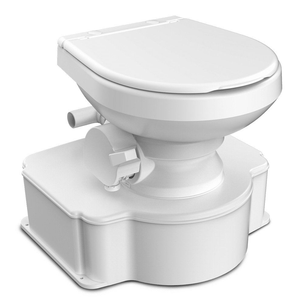 Dometic White M65 Marine Gravity Toilet - Standard Seat Size w/Foot Pedal 98571XL