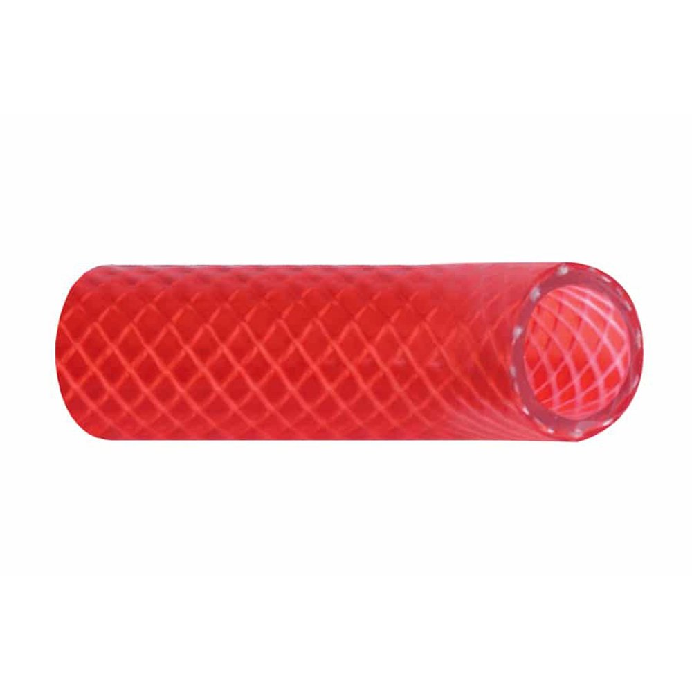 Trident Marine 3/4" x 50' Boxed Reinforced PVC (FDA) Hot Water Feed Line Hose - Drinking Water Safe - Translucent Red 98808XL