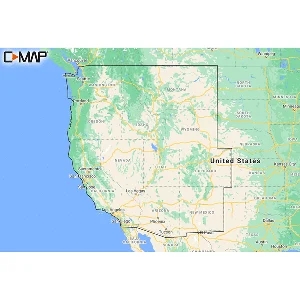 C-MAP M-NA-Y211-MS US Lakes West REVEAL™ Inland Chart